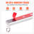 Ceiling Curtain Track Set 9.9 FT/3 Meter Self Adhesive Room Divider White