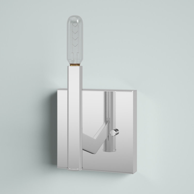 Dimmable Bath Sconce, Chrome, No
