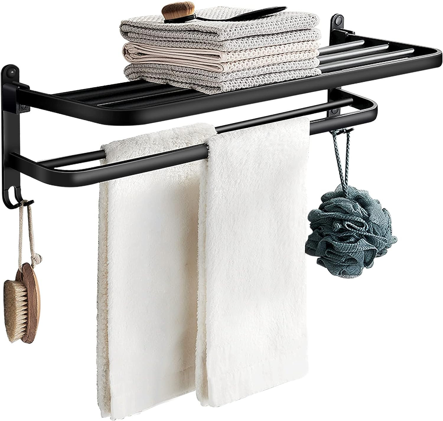 Rebrilliant Missino Floating Shelf with Towel Bar | Wayfair