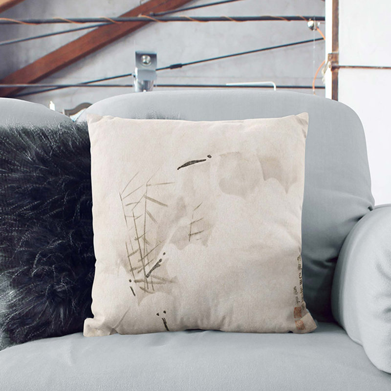 Square Throw Cushion, Black, 55cm H x 55cm W x 20cm D