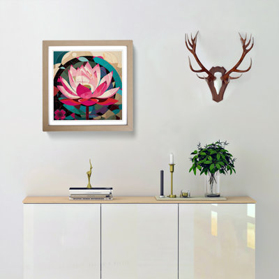 Lotus Flower Constructivism No.8 - Framed Print