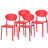 Modern Plastic Outdoor Dining Chair with Open Oval Back Design-1780881790-1856052823