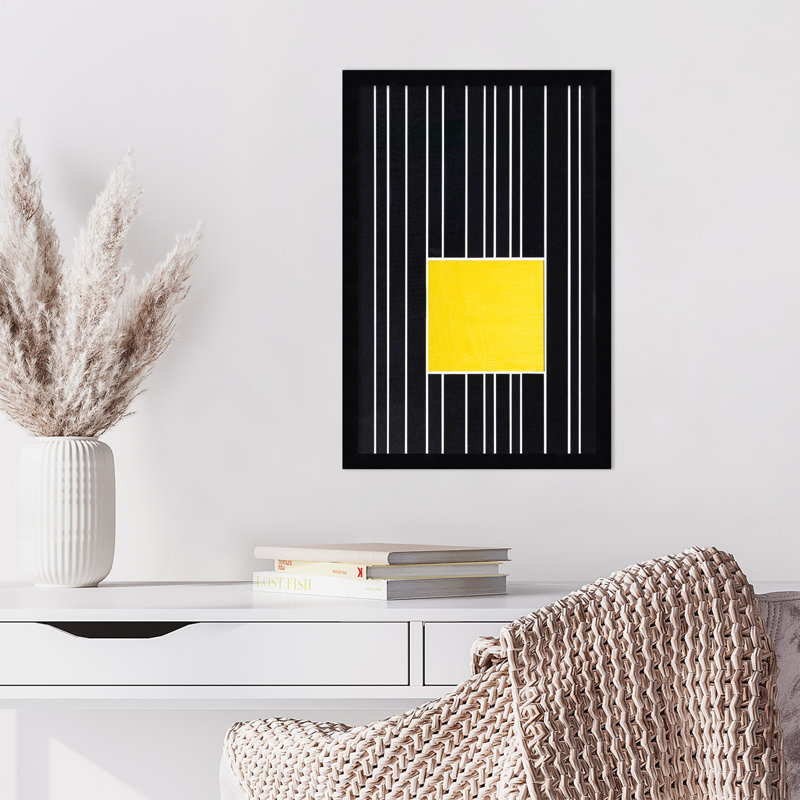 Yellow Box Self Storage by Alex Dunn, Black, 21" H x 14" W