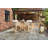 FSC 1 Roma Bar set 100cm High Table with 4x Deluxe Roma Bar Stools