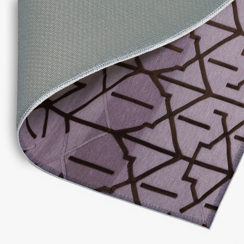 Trellis Pink Indoor and Outdoor Area Rug, Rectangle 4' x 6'