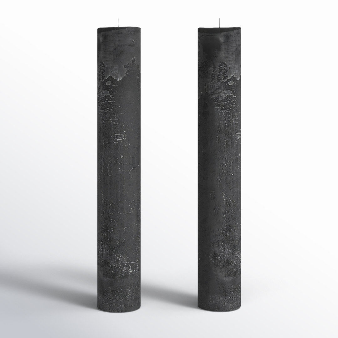 Unscented Pillar Candle (Set of 2) Joss & Main 