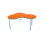 Collaborative Learning Table With Deluxe Legs - Cloud