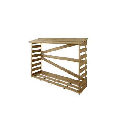 174cm W x 57cm D Wood Log Store