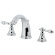 Kingston Brass American Classic Two-Handle 3-Hole Deck Mount Widespread Bathroom Faucet with Retail Pop-Up Drain