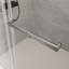 56 à 60 po X P 62 po Porte de baignoire coulissante double H sans cadre, porte de douche Bypass à fermeture douce, nickel brossé GF-24D02-T60BNX-119866281