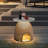 Solar Powered Integrated Led Floor Lamp End Table With Storage