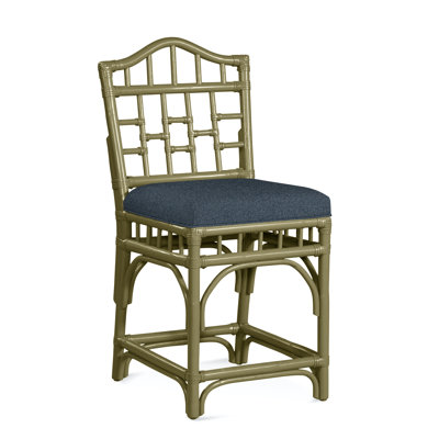 Chippendale Upholstered Counter Stool