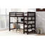 Lit mezzanine avec tablettes de rangement et bureau sous le lit-364992000-364992005