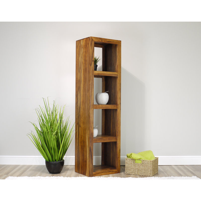 Clardy Solid Wood 157cm H Media Shelves