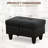 Rectangular Storage Ottoman Bench With Hinged Lid, Faux Leather Footrest For Living Room, Bedroom, Entryway, Black, 28.5"X19"X17.5"-2138564186