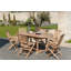 Woehler Foldable Outdoor Patio Dining Side Chair with Cushion