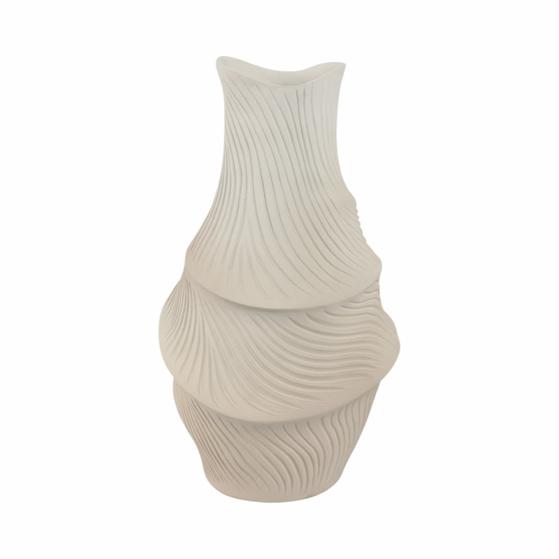 Lommel Handmade Resin Table Vase, 16" H x 9" W x 9" D