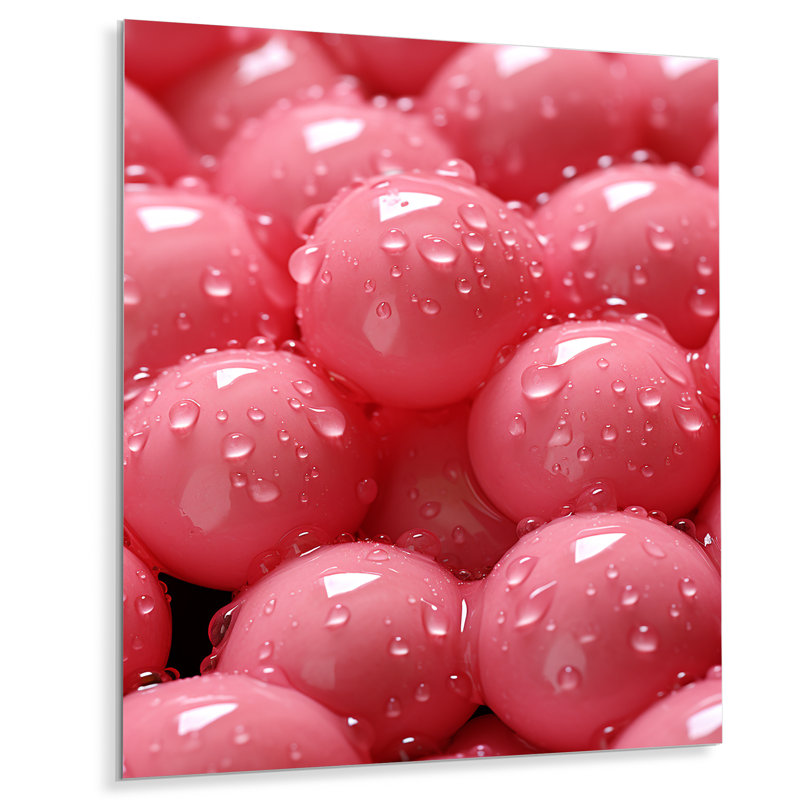 Rose bonbon et champagne champagne, H 20 po x l 12 po x P 1 po