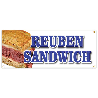 Bannière sandwich en vinyle robuste Reuben