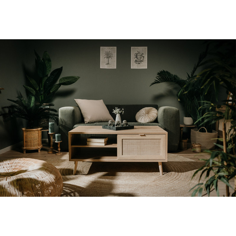 Aguero Four Leg Coffee Table with Storage