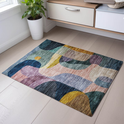 Premium Machine Washable Dever AMF1119 Contemporary Rug