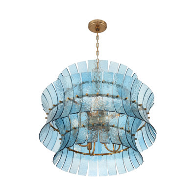 Abigail 28'' Aged Brass Chandelier