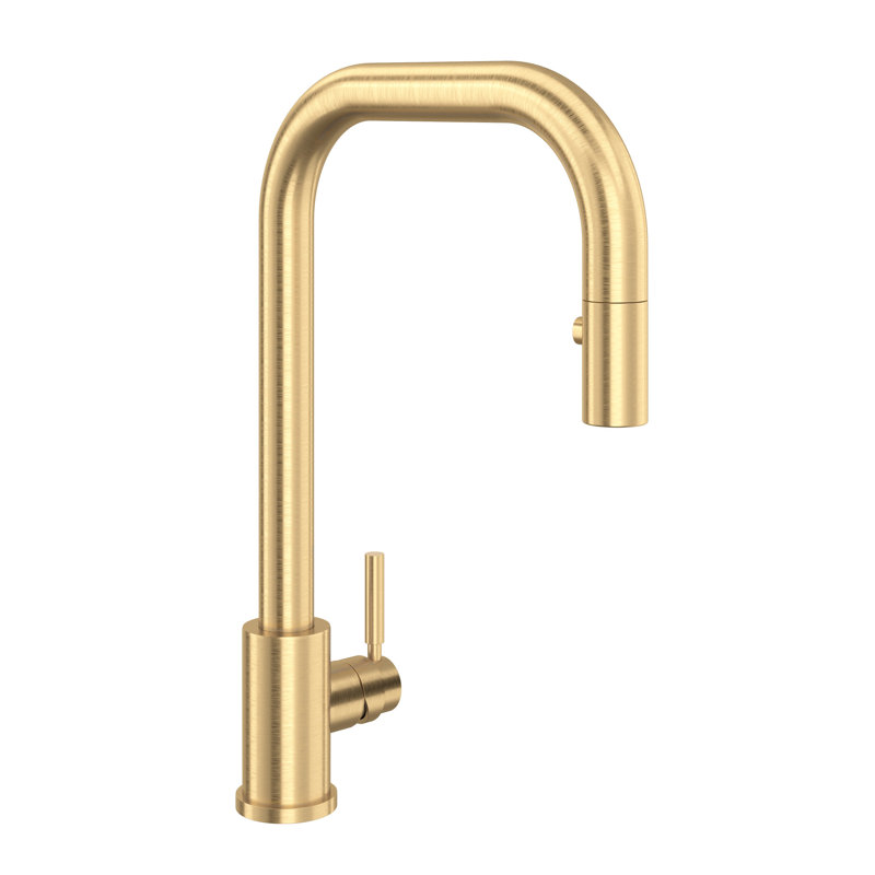 Holborn™ Pull-Down Single Handle Kitchen Faucet, Satin English Gold