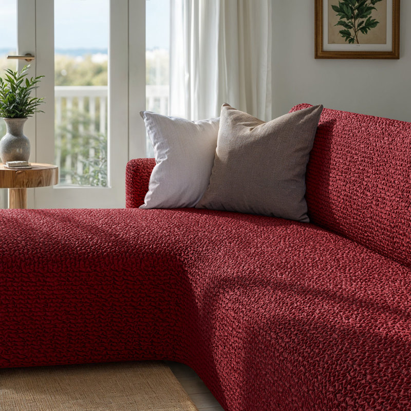 Housse extensible et lavable pour canapé d'angle avec méridienne, idéale pour les animaux de compagnie - Protection des meubles