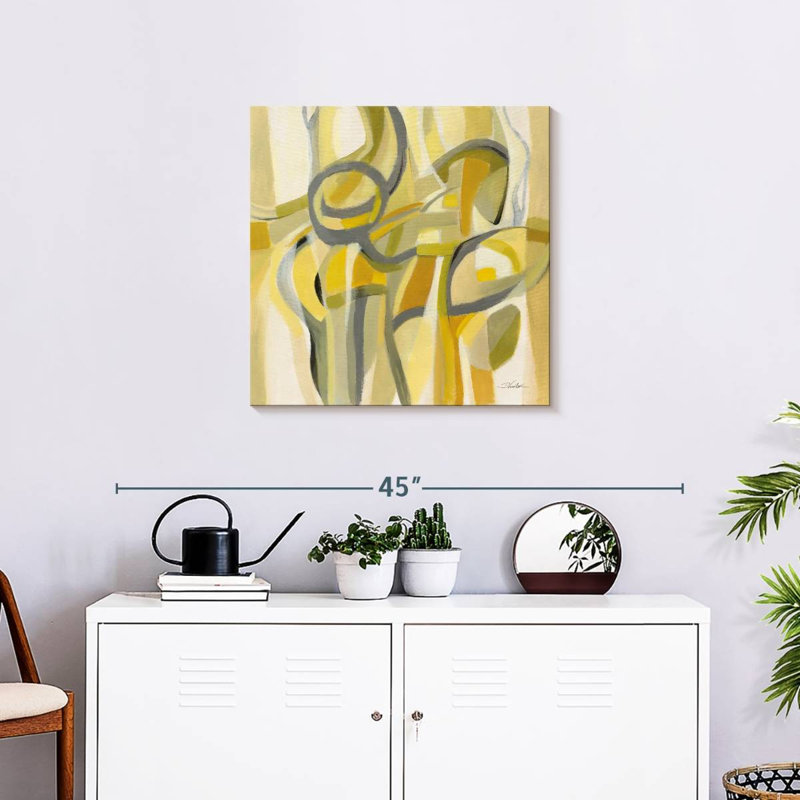 Mid Mod Yellow, 24" H x 24" W