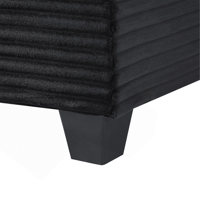Canapé modulaire en forme de U Canapé modulaire rembourré en L de 125,2 po avec repose-pieds mobile et poches de rangement latérales pour le salon