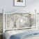 Anterrio Metal Open-Frame Bed with Butterfly Pattern Design Headboard and Footboard