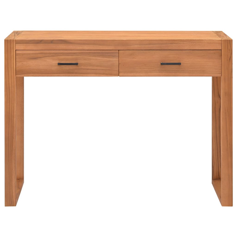 Adhitya Solid Wood Computer Desk, 75cm H x 100cm W x 40cm D, Brown