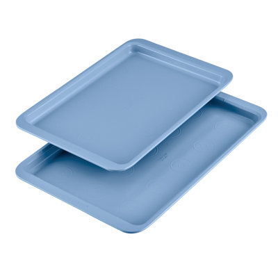 Farberware Easy Solutions Nonstick Bakeware Baking Sheets / Cookie Pans, 10 Inch X15 Inch And 11 Inch X 17 Inch, 2 Piece