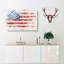 Painted American Flag Watercolour - Wrapped Canvas-56657211