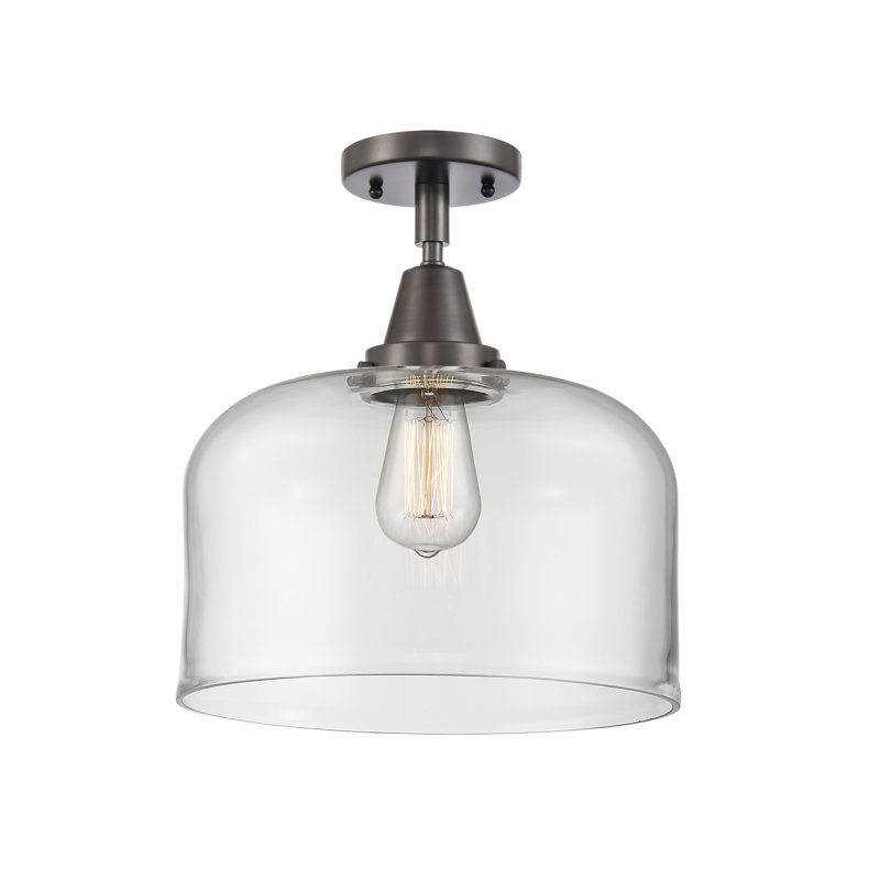 Glass LED Flush Mount, LED, No, Oil Rubbed Bronze