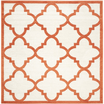Ammundsen Geometric Beige/Orange Area Rug