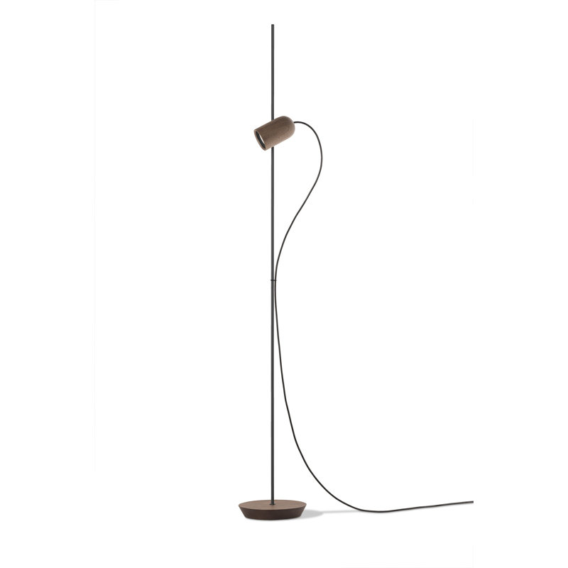 Onfa Floor Lamp, Graphite, Walnut