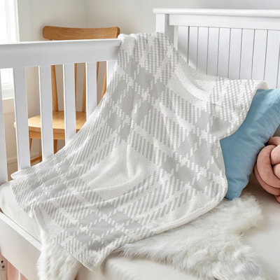 Black Ultra Soft Flannel Fleece Throw Blanket,Lumberjack and White Single-Sided Print