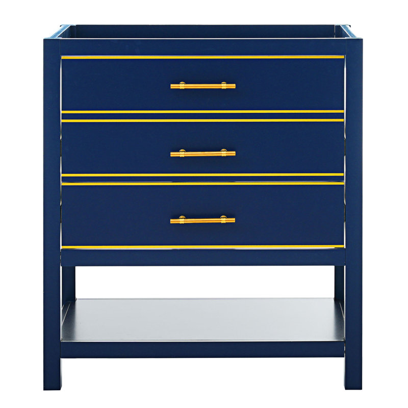 Base de meuble-lavabo simple 29,13 po seulement, Bleu