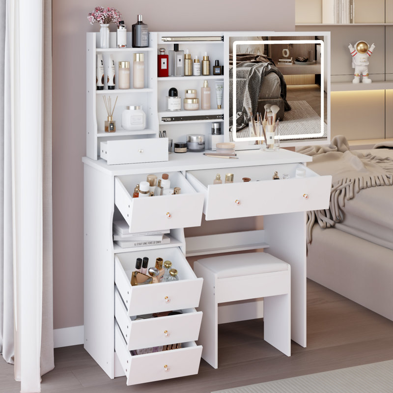 Ensemble de meuble-lavabo de 37 po avec tabouret