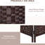 Paravent 3 panneaux Brown Weave - hauteur 6 pi. Paravent artistique au design élégant. Idéal pour les petits espaces. Panneaux hauts portatifs pliables, brun. Facile à plier