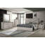 Mobilier de chambre à coucher 1 pièce avec table de chevet Glam Style