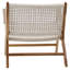 Calvin Teak Upholstered Occasional Chair