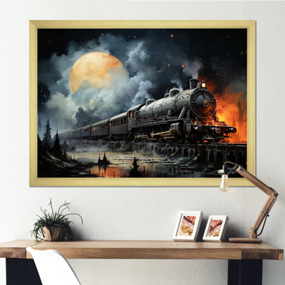 Black Union train station II - Transportation Train Framed Prints
