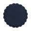 Table d'extérieur moderne bleu marine avec motif cannelé - 16,02 po de diamètre, H 18,31 po, matériau MGO, capacité de 250 lb, table d'appoint ou siège sans assemblage pour patio, jardin ou balcon