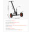 Chariot de remorquage 600 lb 16,5 et 22 pouces à hauteur réglable 1-7 / 8 po
