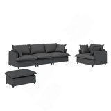 Charming Ottoman Module For Sectional Sofa With Thoughtful Design And Soft Touch