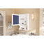 Wall Mounted, Medicine Cabinet, White, Solid Wood Frame, Adjustable Shelves, Dressing Area Use Storage With Mirror, Modern Style, Wood,