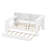 Full Size Platform Bed With Upholstered Headboard, Built-In Desk, 8 Storage Shelves, Pull-Out Trundle, LED Lights-122261643