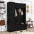 Hall Tree with 6 Cabinets, Adjustable Shelf and  Coat Hooks-205782591